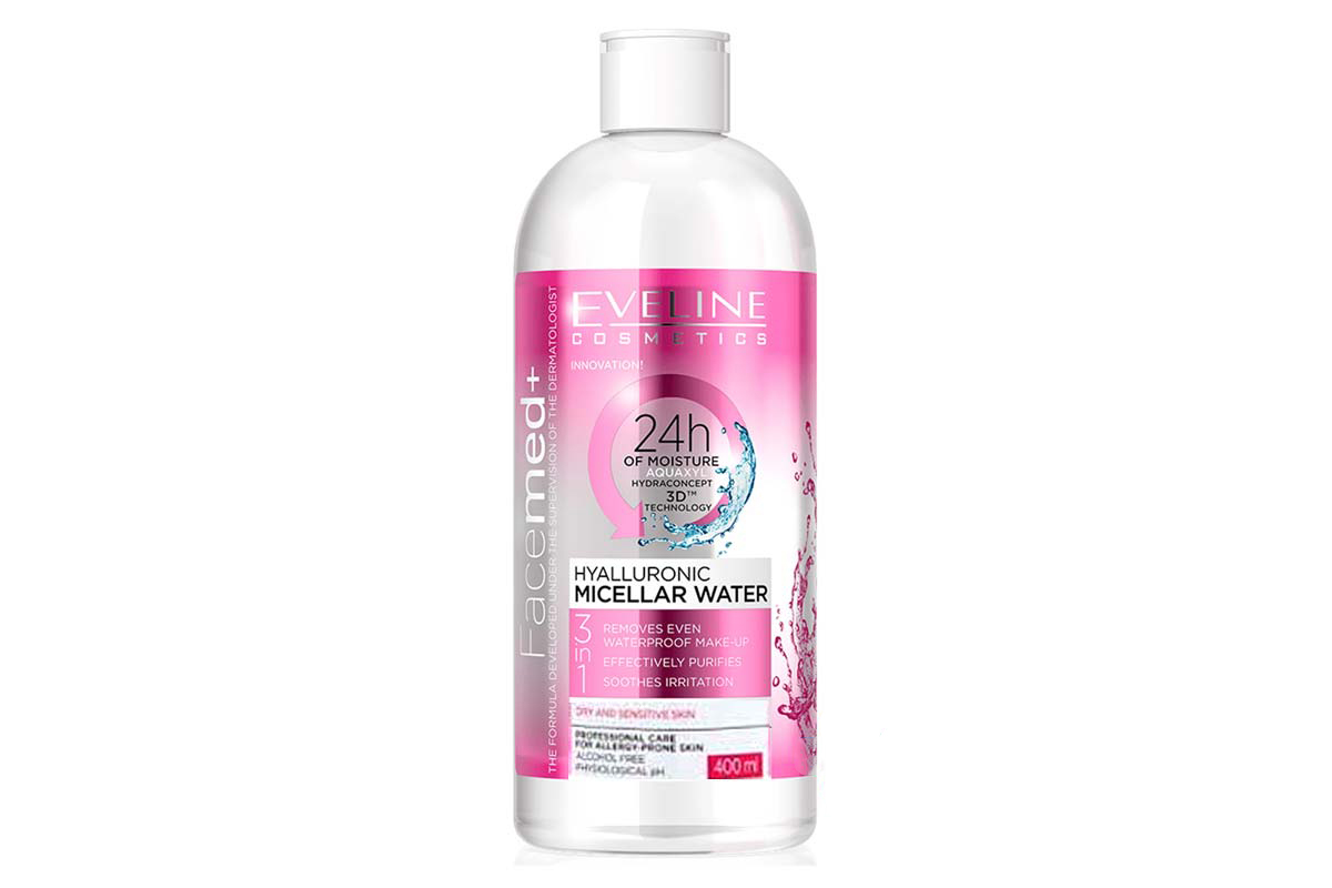 EVELINE FACEMED PLUS HYALURONIC MICELLAR WATER 400ML - Milano Pharmacy