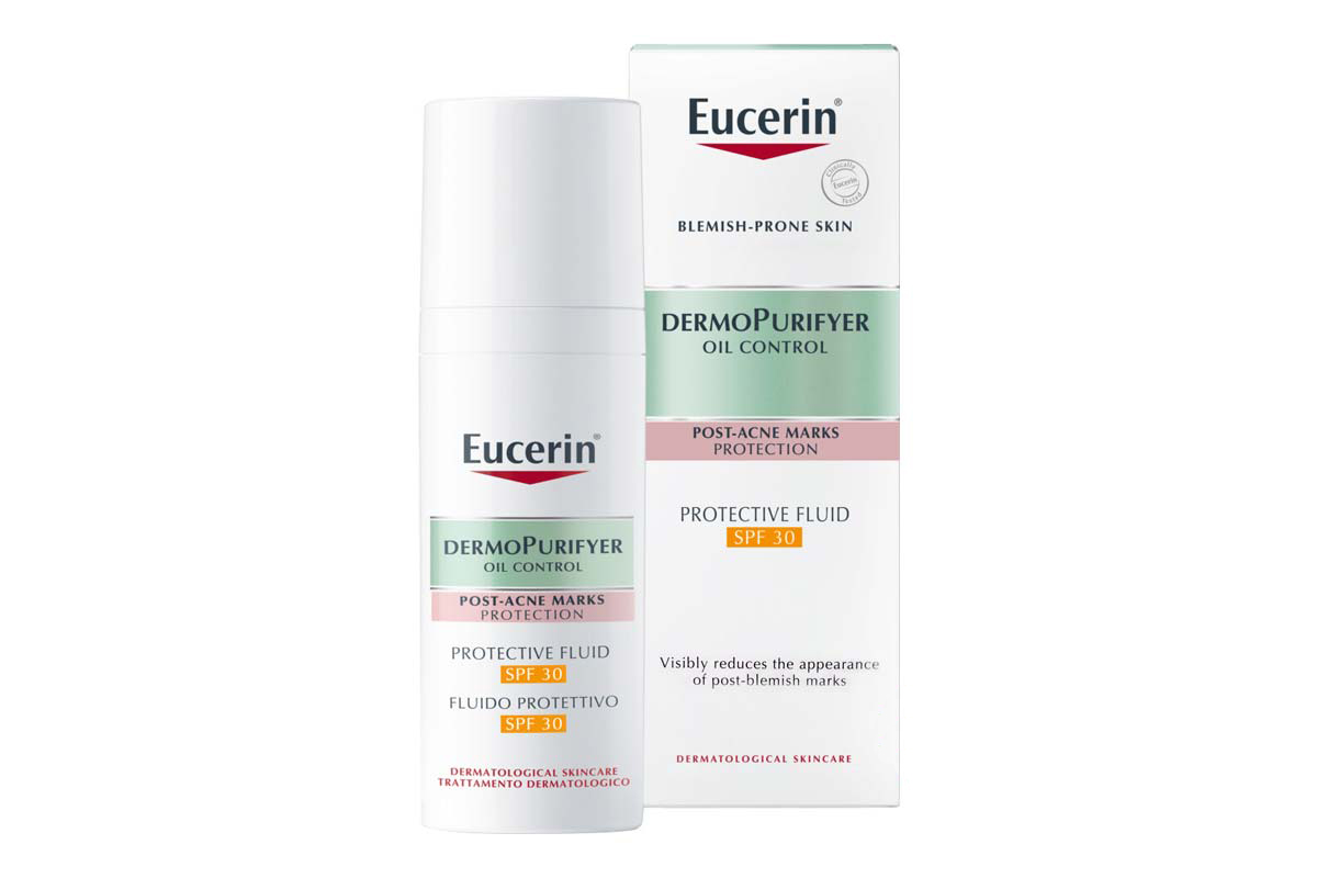 EUCERIN DERMO PURIFYER OIL CONTROL PROTECTIVE FLUID SPF30 50ML - Milano Pharmacy