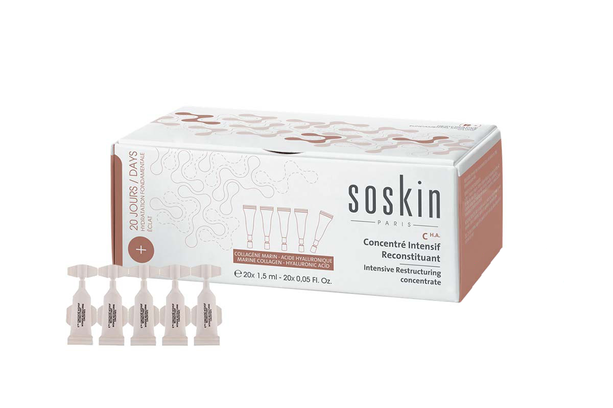 SOSKIN COLLAGEN HYALURONIC ACID AMPOULE 20X1.5ML - Milano Pharmacy