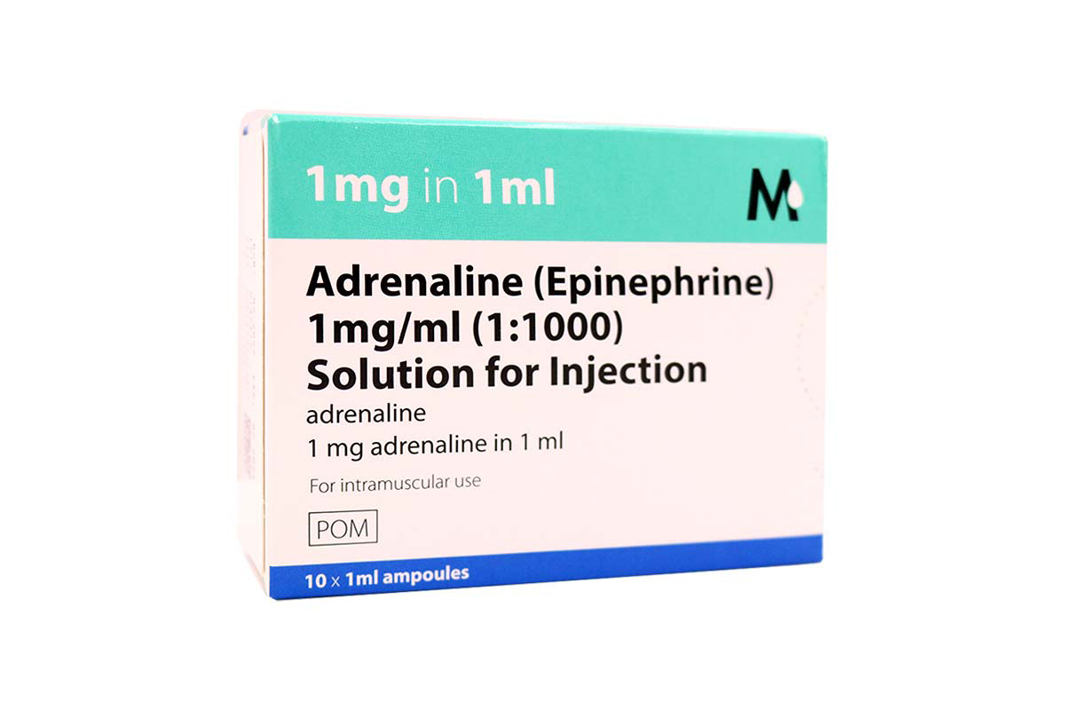 ADRENALINE 1MG 1ML SOLUTION FOR INJECTION 10 AMPULE - Milano Pharmacy
