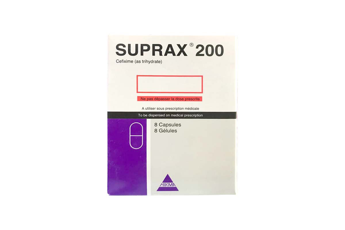 SUPRAX 200MG 8CAPSULES - Milano Pharmacy