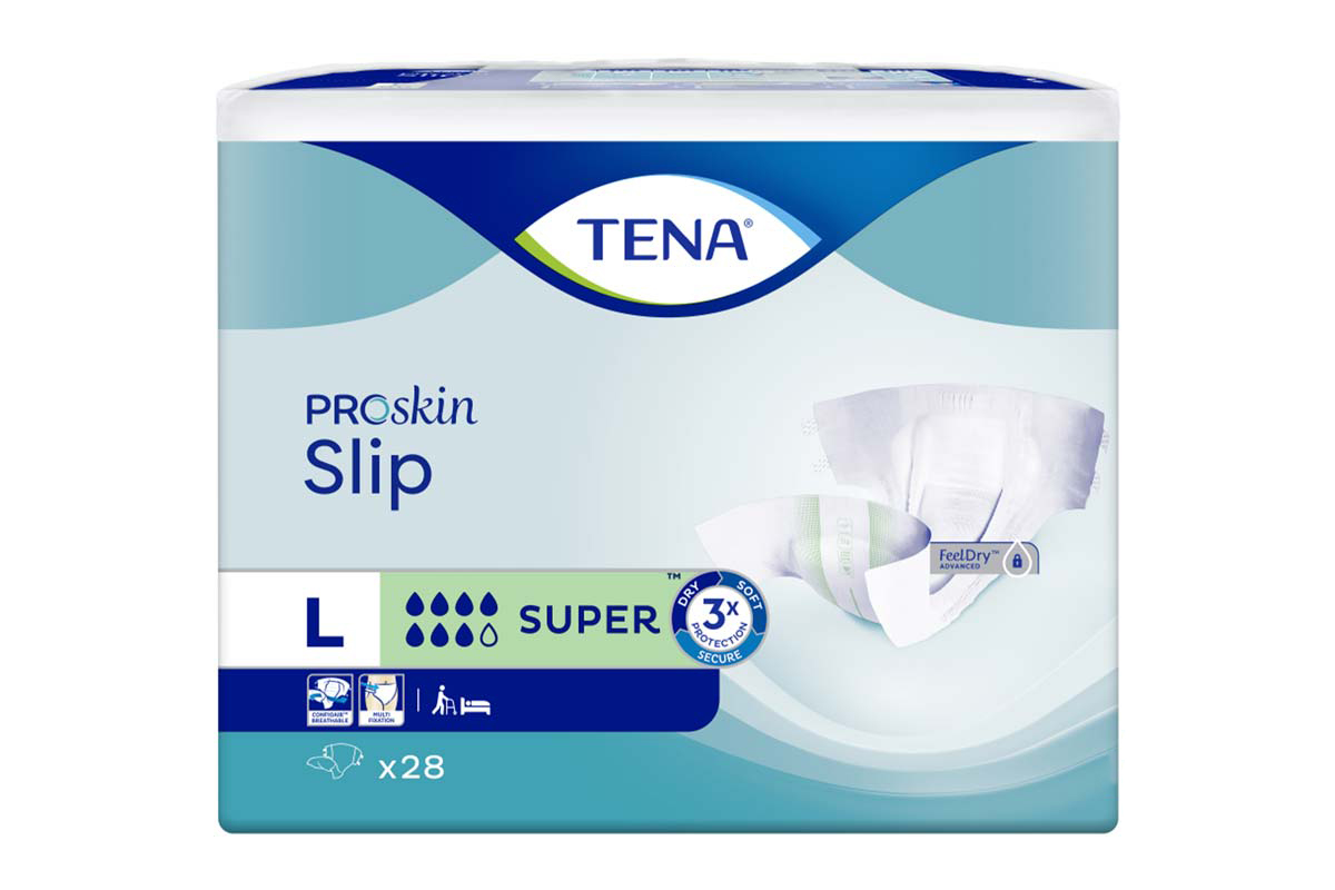 TENA SLIP PROSKIN SUPER LARGE 28 PIECES - Milano Pharmacy