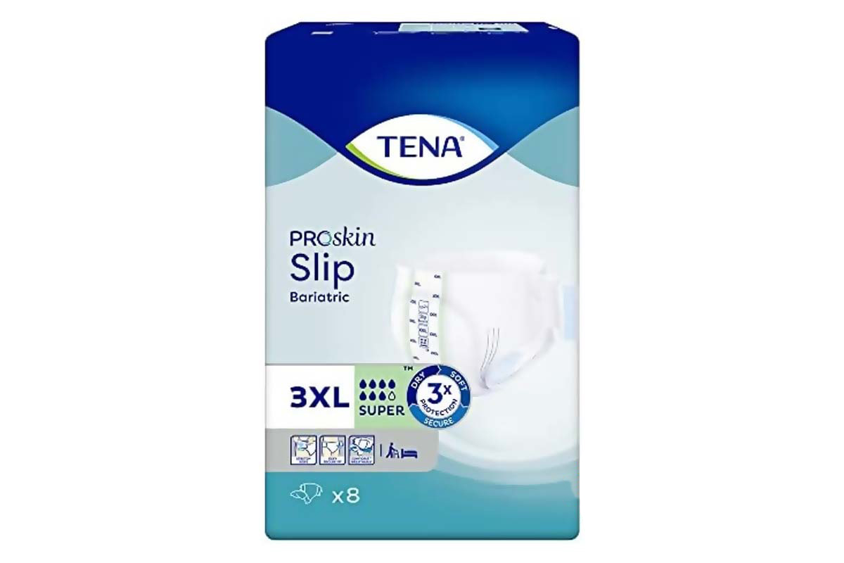 TENA SLIP BARIATRIC SUPER 3XL 8 PIECES - Milano Pharmacy