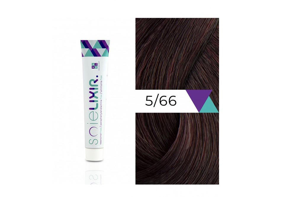 SOIELIXIR AMMONIA FREE HAIR COLOR 5/66 LIGHT RED BROWN INTENSE 100ML - Milano Pharmacy