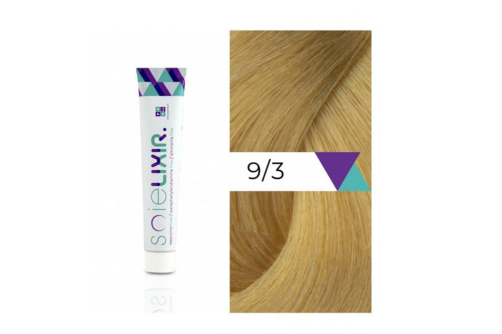 SOIELIXIR AMMONIA FREE HAIR COLOR 9/3 VERY LIGHT GOLD BLONDE 100 ML - Milano Pharmacy