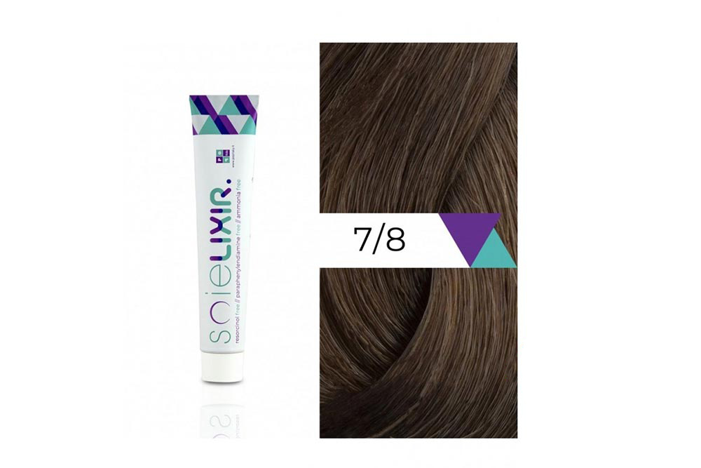 SOIELIXIR AMMONIA FREE HAIR COLOR 7/8 MEDIUM HAZELNUT BLONDE 100ML - Milano Pharmacy