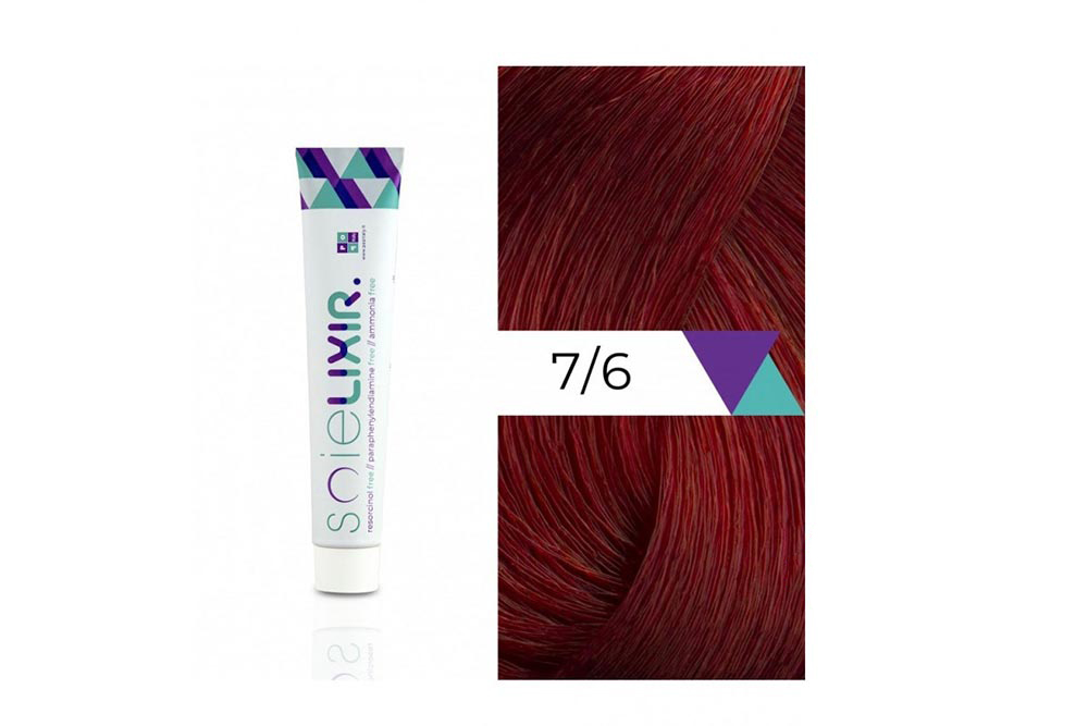 SOIELIXIR AMMONIA FREE HAIR COLOR 7/6 MEDIUM RED BLONDE 100ML - Milano Pharmacy