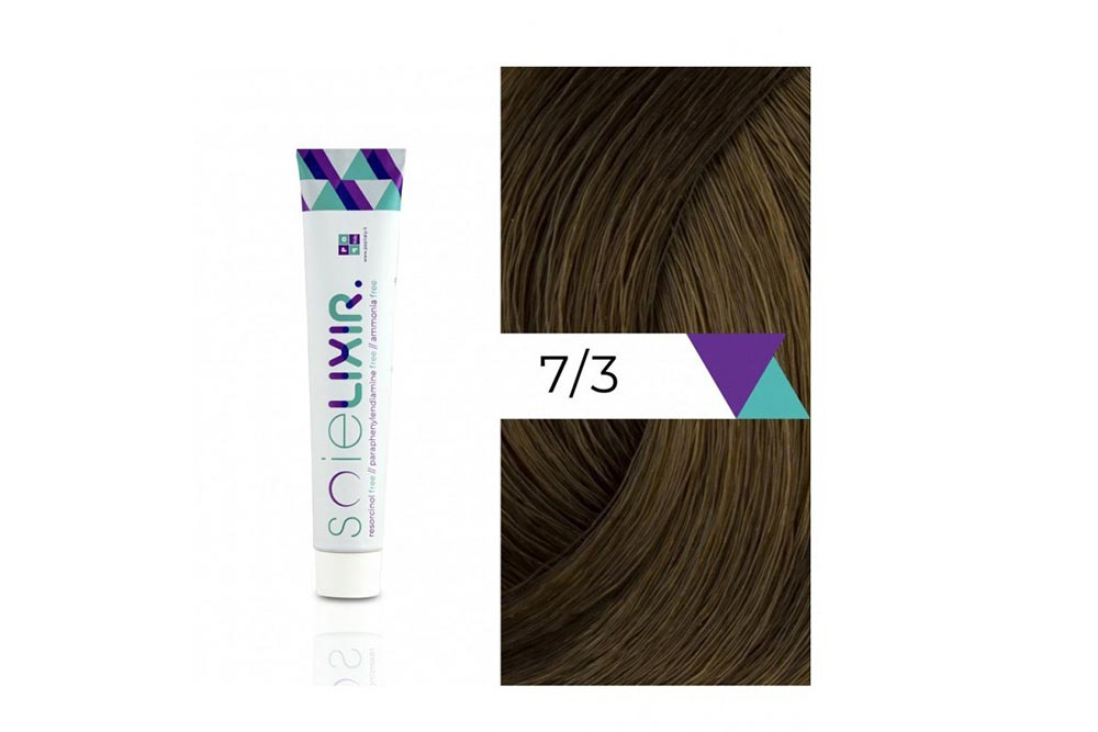 SOIELIXIR AMMONIA FREE HAIR COLOR 7/3 MEDIUM GOLD BLONDE 100ML - Milano Pharmacy