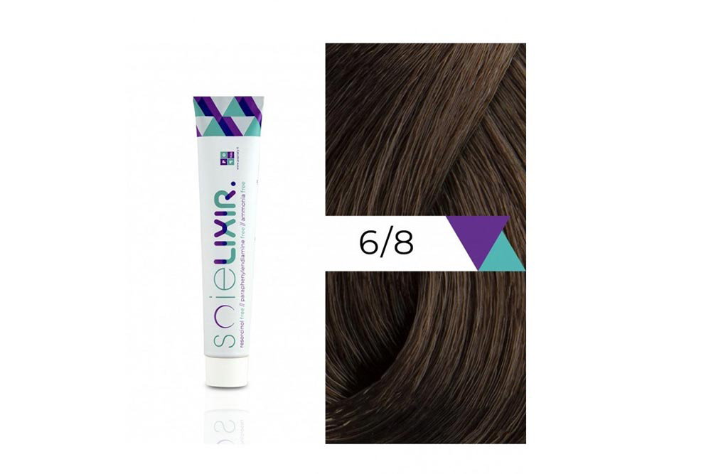 SOIELIXIR AMMONIA FREE HAIR COLOR 6/8DARK HAZELNUT BLONDE 100ML - Milano Pharmacy