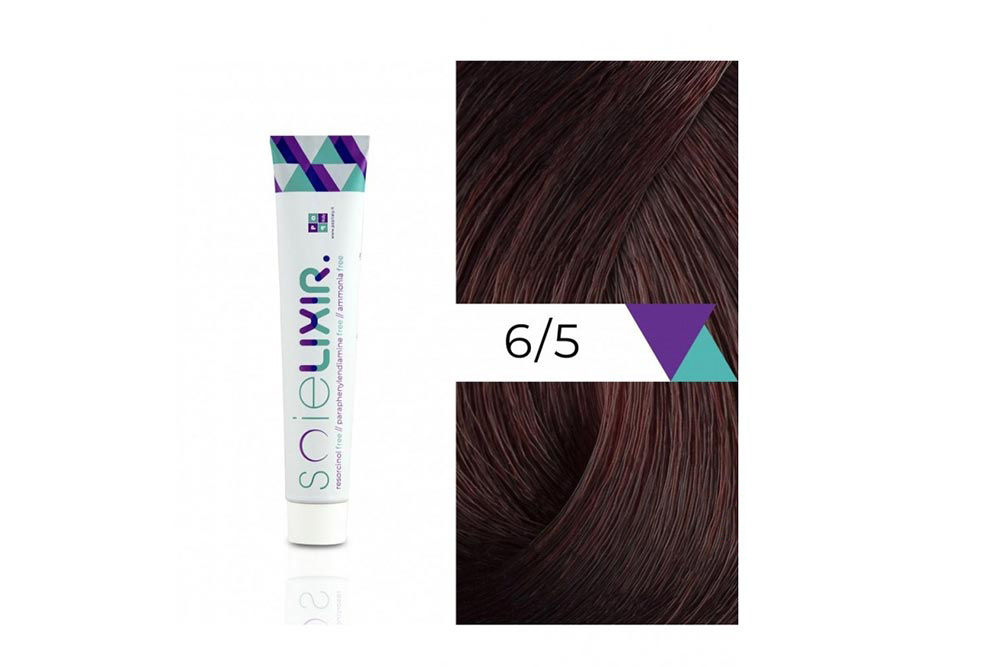 SOIELIXIR AMMONIA FREE HAIR COLOR 6/5 DARK MAHOGANY BLONDE 100ML - Milano Pharmacy