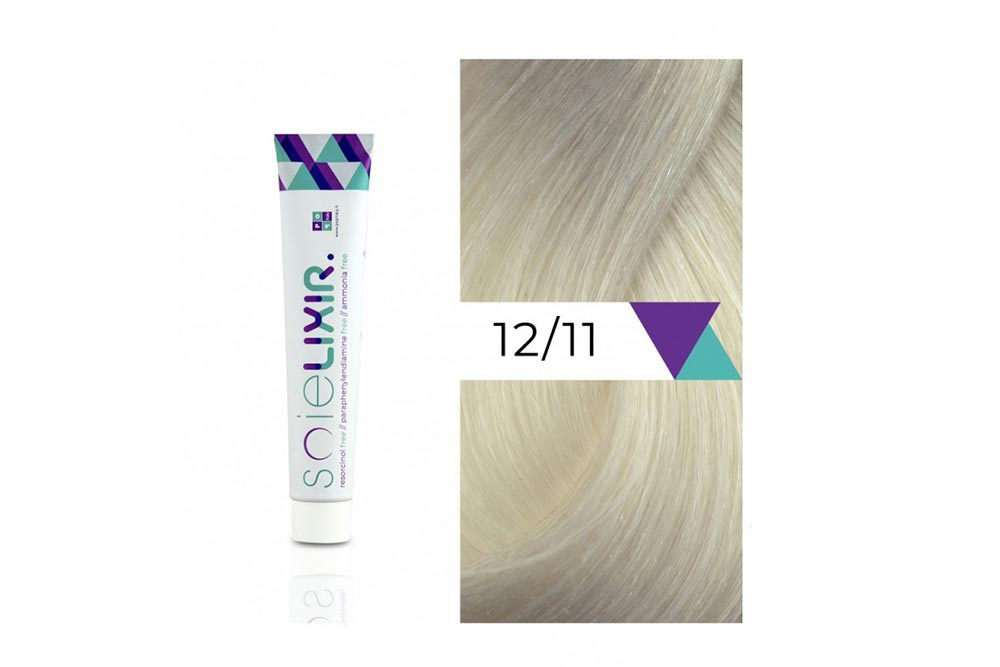 SOIELIXIR AMMONIA FREE HAIR COLOR 12/11 EXTRA LIGHT BLONDE INTENSE ASH 100 ML - Milano Pharmacy