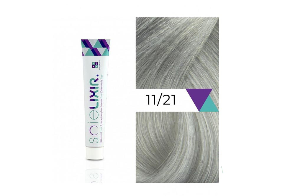 SOIELIXIR AMMONIA FREE HAIR COLOR 11/21 PLATINUM BLONDE ASH 100 ML - Milano Pharmacy