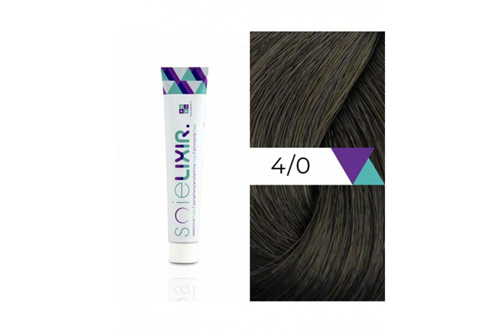 SOIELIXIR AMMONIA FREE HAIR COLOR 4/0 MEDIUM BROWN 100 ML - Milano Pharmacy