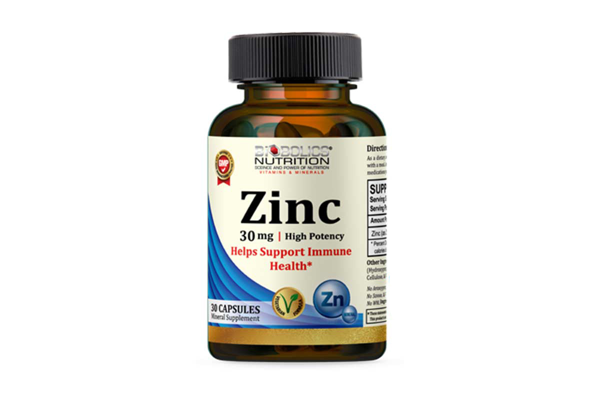 BIOBOLICS ZINC 30MG 30 CAPSULES - Milano Pharmacy