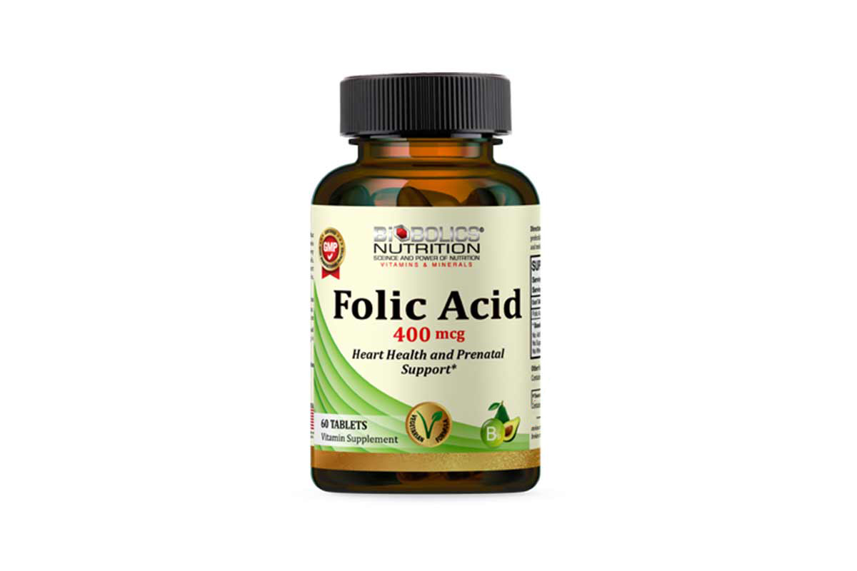 BIOBOLICS FOLIC ACID 400MCG 60 TABLETS - Milano Pharmacy