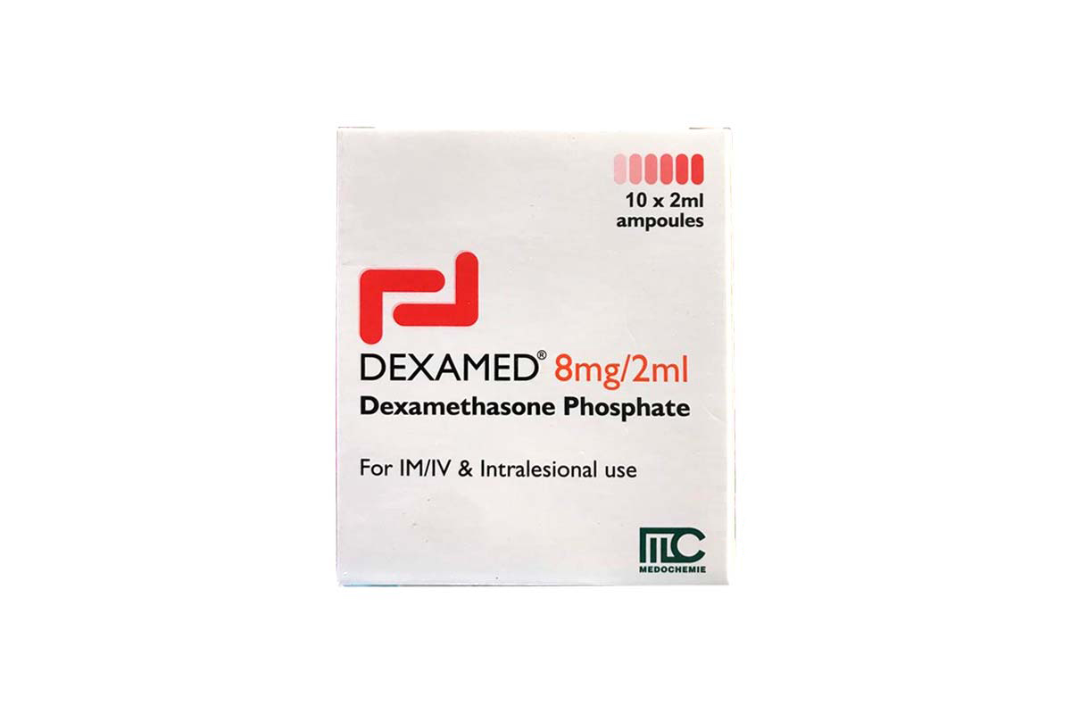 DEXAMED 8MG 2ML SOLUTION FOR INJECTION 10 AMPULES - Milano Pharmacy