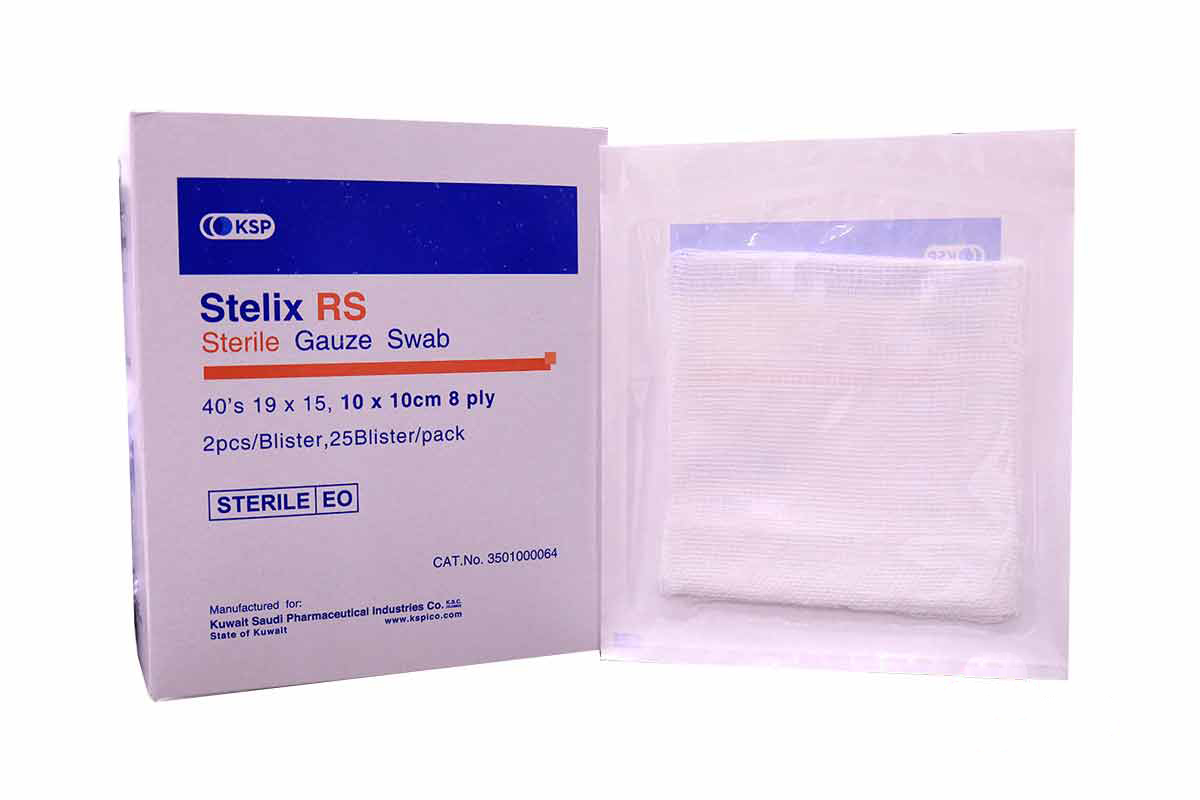 KSP STELIX RS GAUZE SWAB 10X10CM 40PCS - Milano Pharmacy
