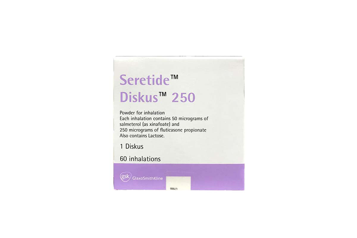SERETIDE 250 MCG DISKUS 60 DOSE 1 PCK - Milano Pharmacy
