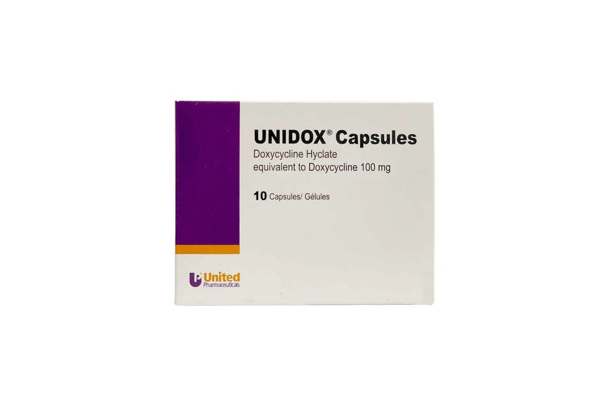 UNIDOX CAPSULES 100MG 10 CAP - Milano Pharmacy