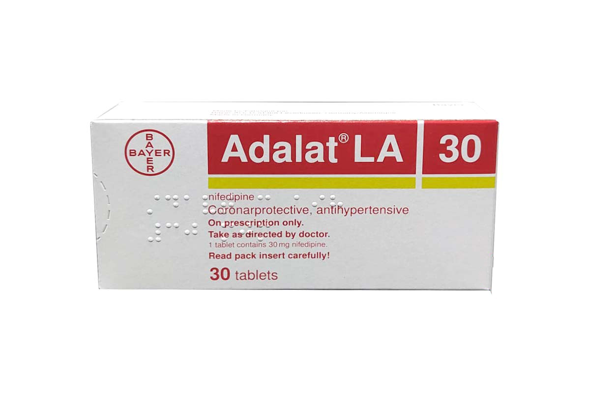 ADALAT LA 30MG 30 TABLETS - Milano Pharmacy