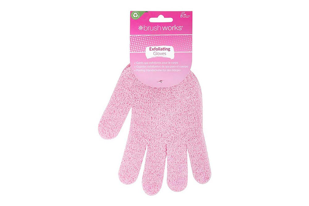 BRUSH WORKS SPA EXFOLIATING GLOVES PINK - Milano Pharmacy