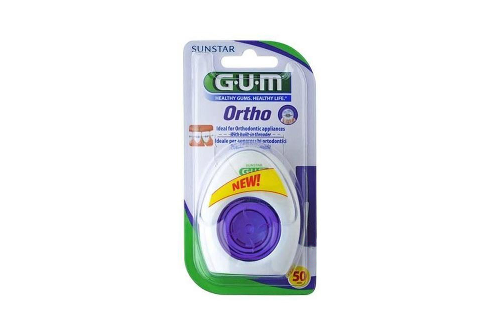 GUM ORTHO FLOSS 50PCS 3220 - Milano Pharmacy