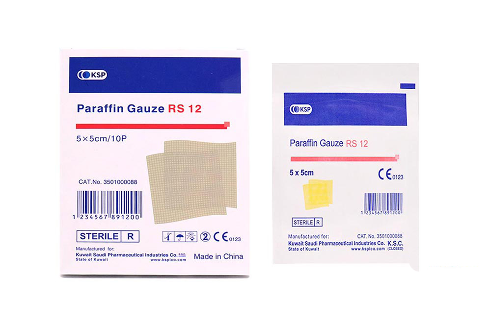 KSP PARAFFIN GAUZE RS12 5X5CM 10PCS - Milano Pharmacy