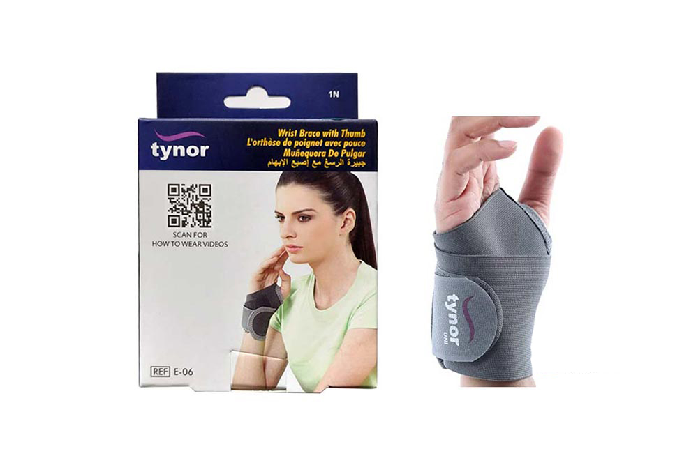 TYNOR WRIST BRACE WITH THUMB UNI E 06 - Milano Pharmacy