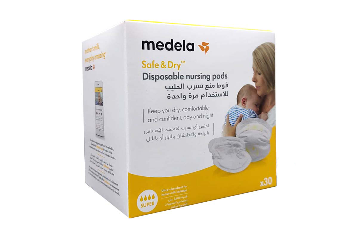 MEDELA SAFE AND DRY DISPOSABLE NURSING 30 PADS - Milano Pharmacy