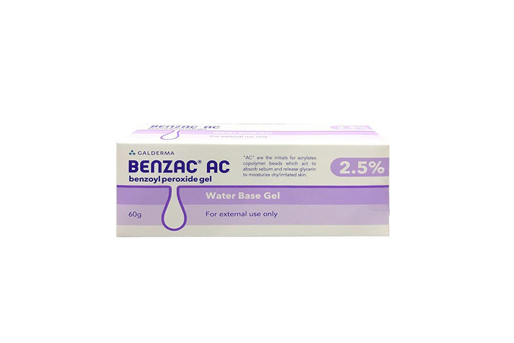 BENZAC AC 2.5% GEL 60 GM - Milano Pharmacy