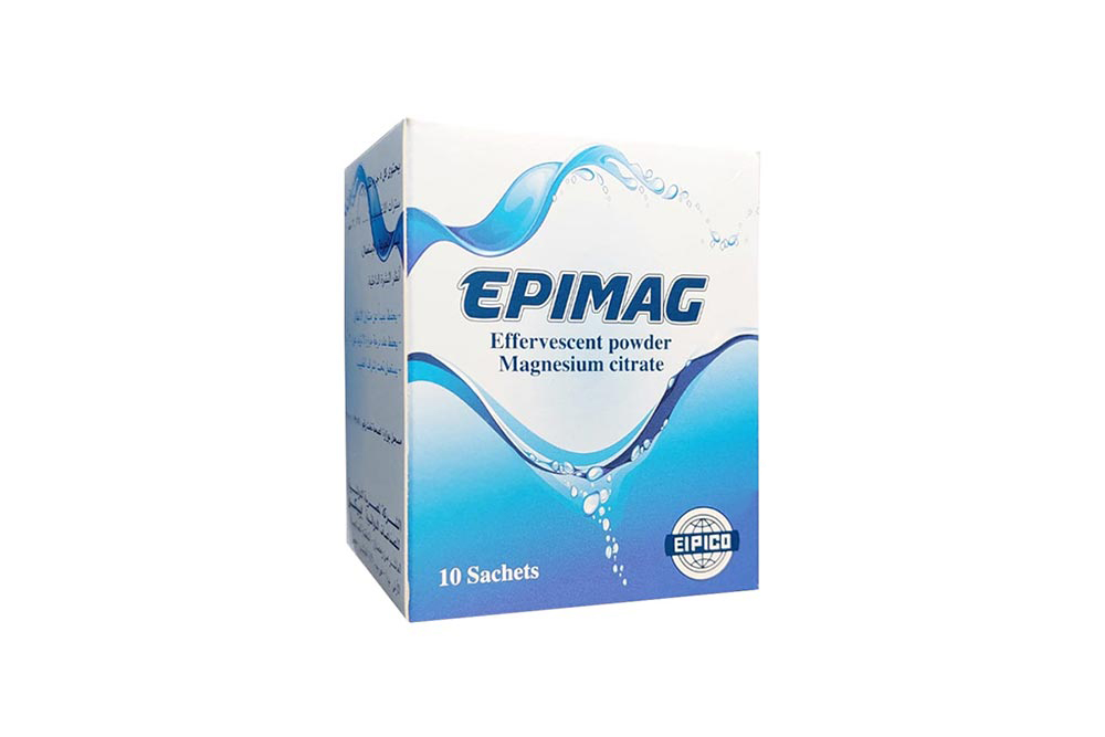 EPIMAG EFFERVESCENT POWDER MAGNESIUM CITRATE GRANULES 5GM 10 SACHETS - Milano Pharmacy