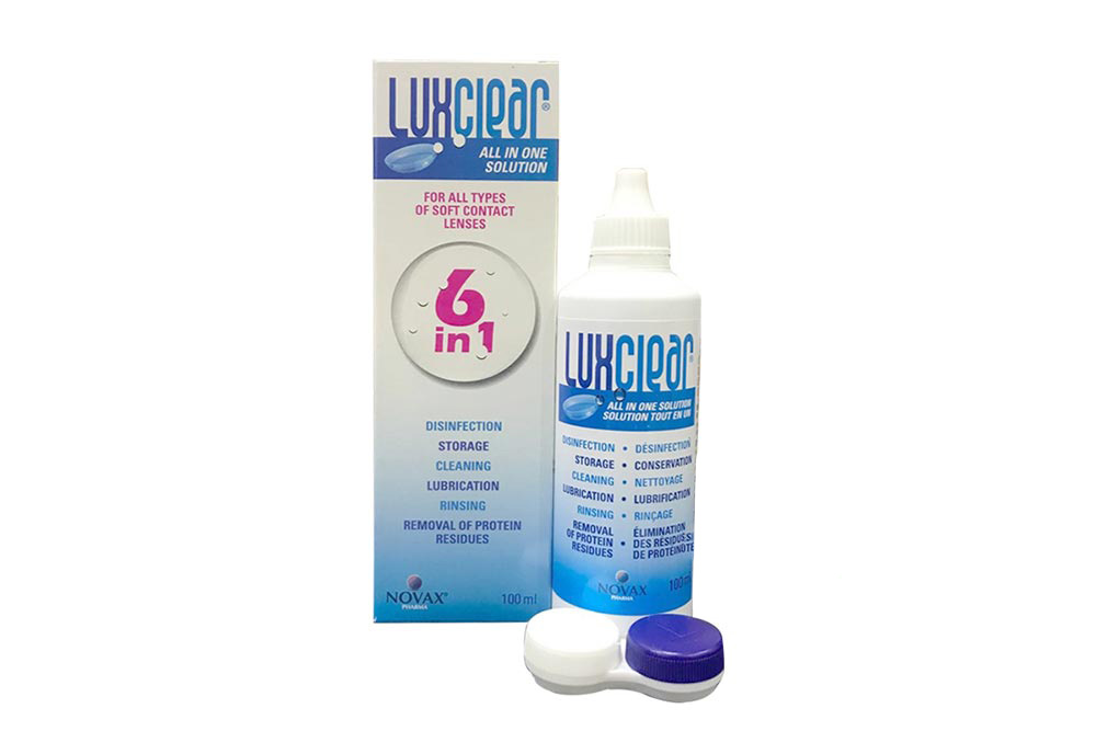 LUX CLEAR 6 IN 1 FOR CONTACT LENSES 100 ML - Milano Pharmacy