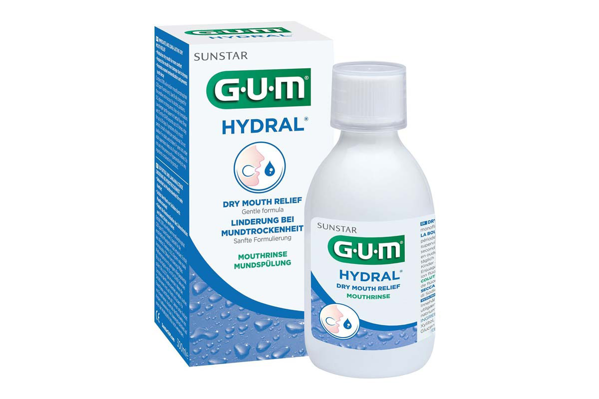 GUM HYDRAL DRY MOUTHRINSE 300ML - Milano Pharmacy