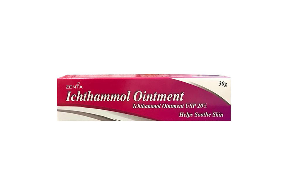 ZENTA ICHTHAMMOL OINTMENT 20% 30GM - Milano Pharmacy