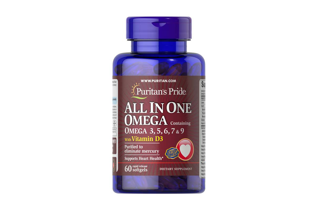 PURITANS PRIDE ALL IN ONE OMEGA 60 SOFTGELS - Milano Pharmacy