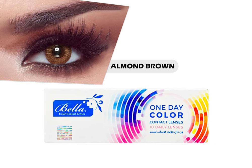 BELLA ONE DAY COLOR CONTACT LENSES ALMOND BROWN 10 PCS - Milano Pharmacy