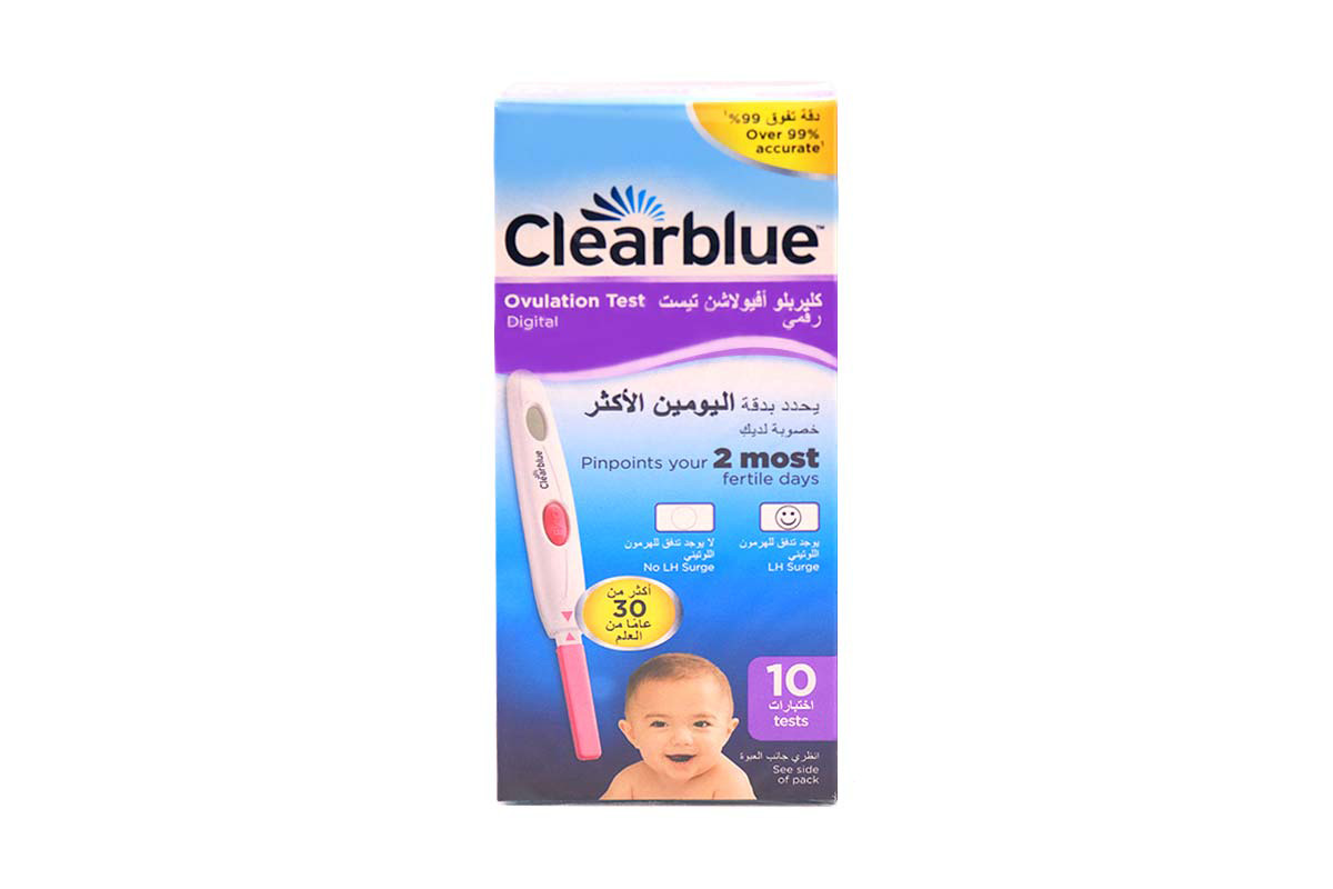 CLEARBLUE OVULATION TEST DIGITAL 10 TEST - Milano Pharmacy