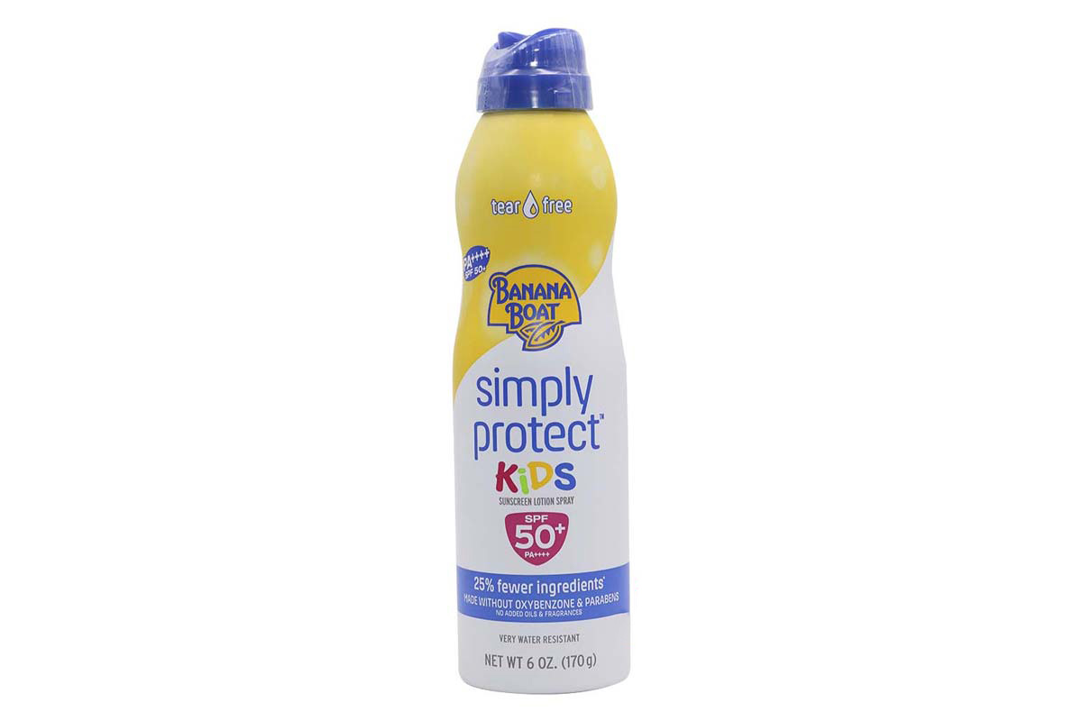 BANANA BOAT SIMPLY PROTECT KIDS SPF50 PLUS SUNSCREEN LOTION SPRAY 170 GM - Milano Pharmacy