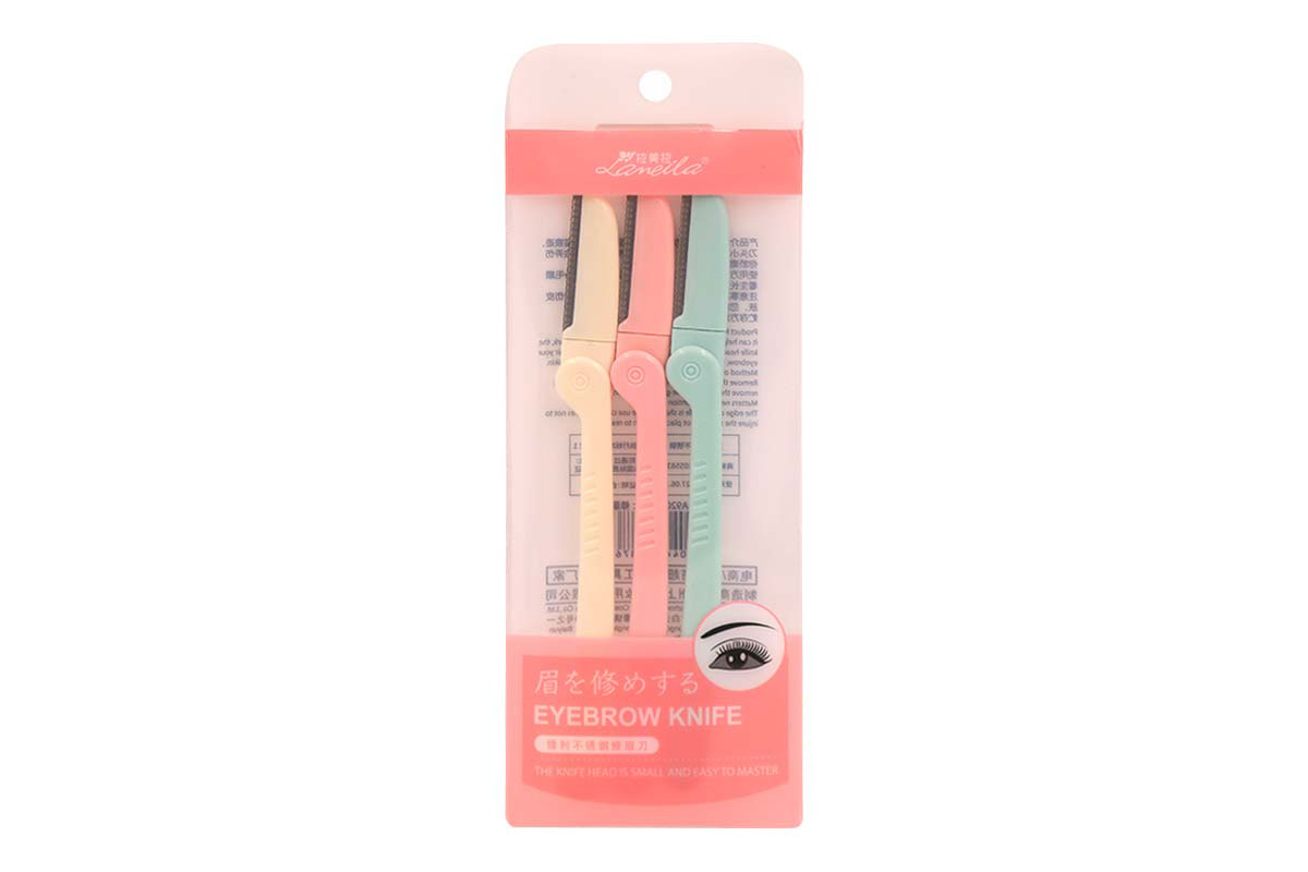 PRIMED FLAMINGO EYE BROW RAZORS 3 PIECES - Milano Pharmacy