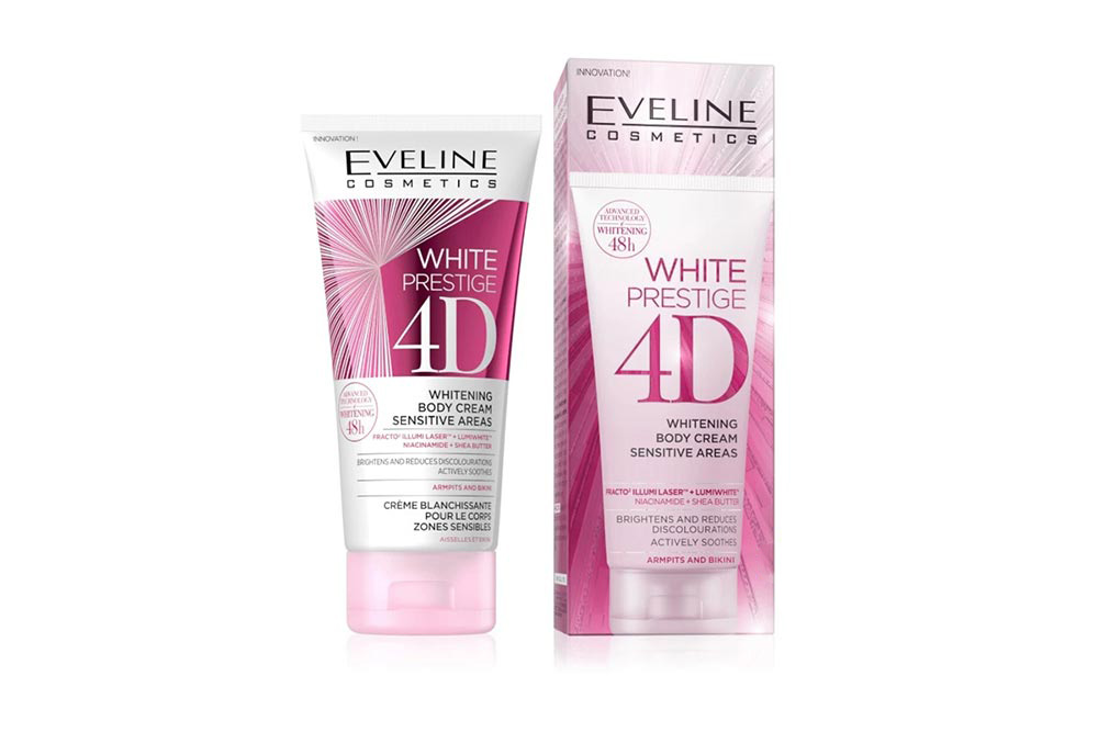 EVELINE WHITE PRESTIGE 4D WHITENING BODY CREAM SENSITIVE AREA 100ML - Milano Pharmacy