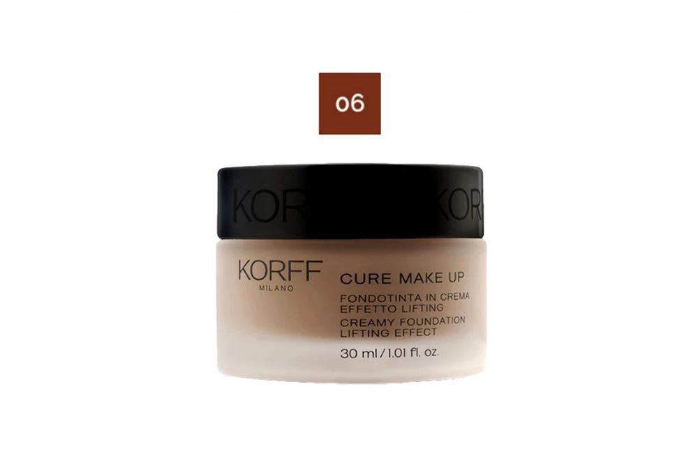 KORFF CURE MAKE UP CREAMY FOUNDATION 06 CACAO  30ML - Milano Pharmacy