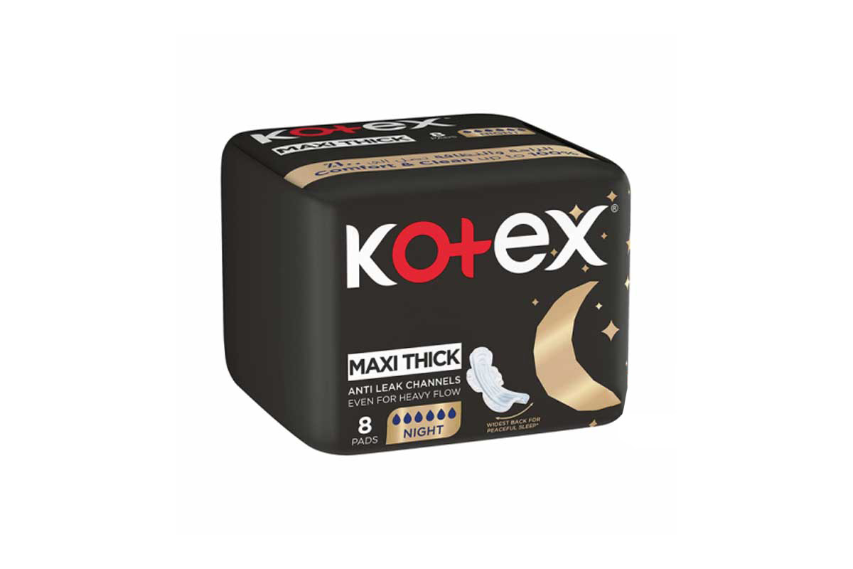 KOTEX MAXI THICK NIGHT 8 PADS - Milano Pharmacy