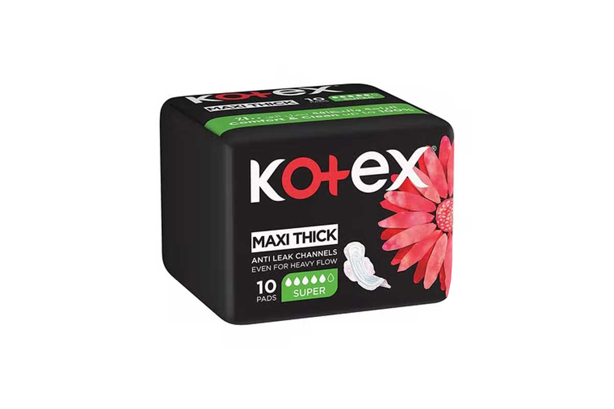 KOTEX MAXI THICK SUPER 10 PADS - Milano Pharmacy