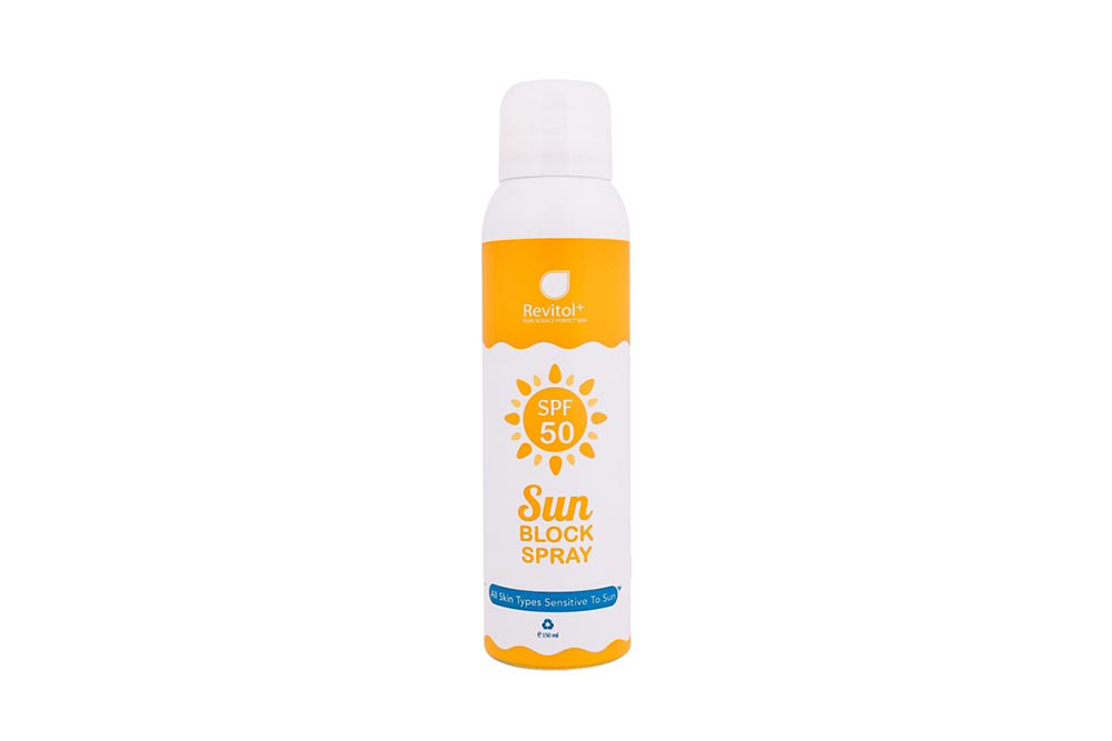 REVITOL SUNBLOCK SPRAY 50 PLUS 150ML - Milano Pharmacy