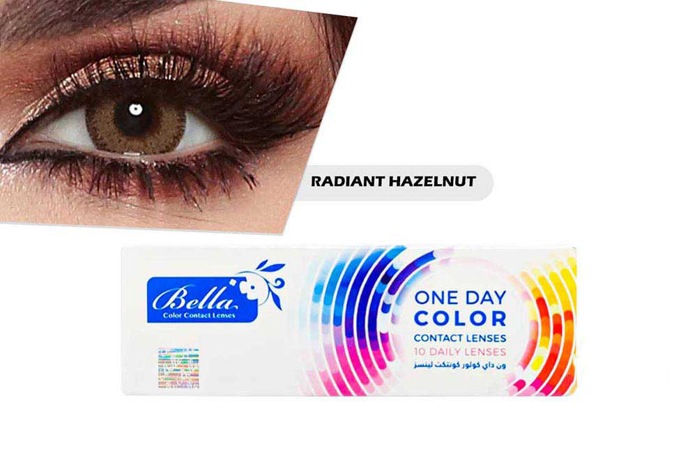 BELLA ONE DAY COLOR CONTACT LENSES RADIANT HAZELNUT 10 PCS - Milano Pharmacy