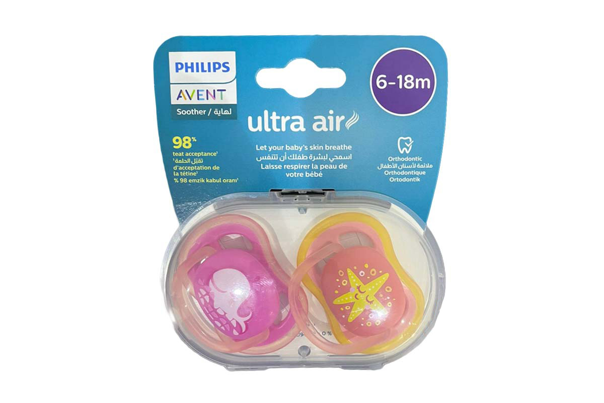 PHILIPS AVENT ULTRA  AIR PACIFIER 6 TO 18 MONTH - Milano Pharmacy