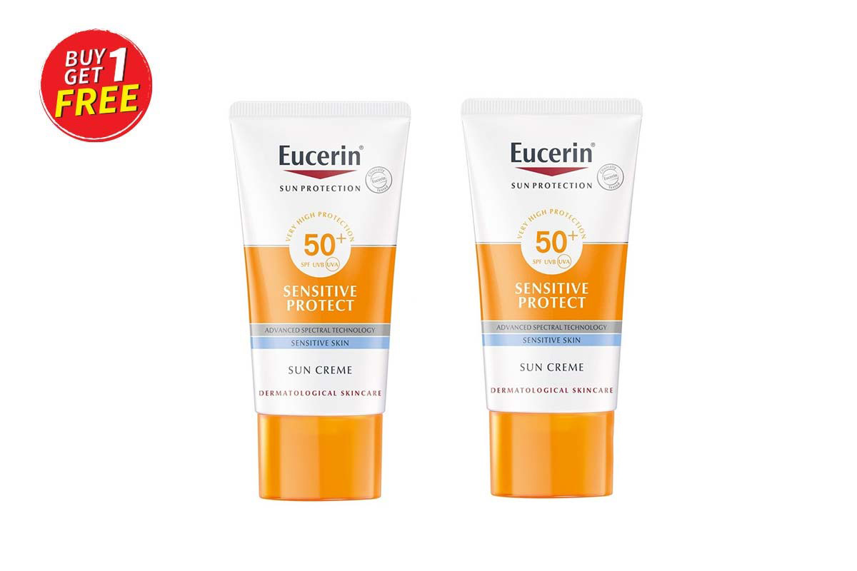 BOX BUY1GET1 EUCERIN SENSITIVE SUN CREME  50 ML - Milano Pharmacy