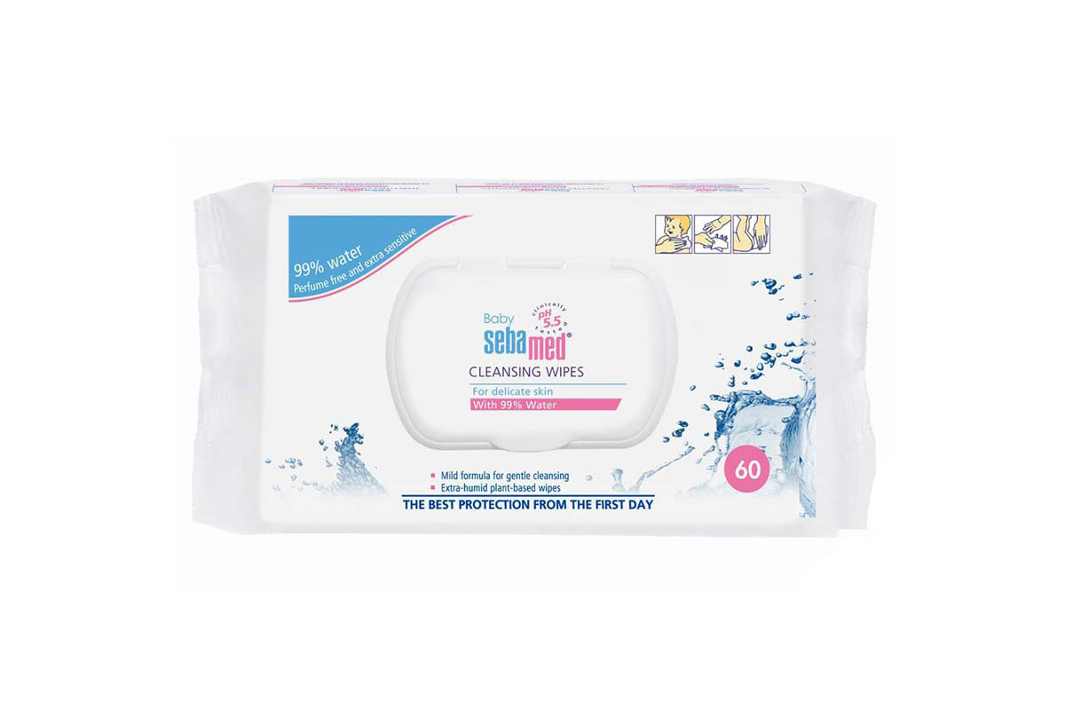 SEBAMED BABY CLEANSING WIPES 60 PCS - Milano Pharmacy