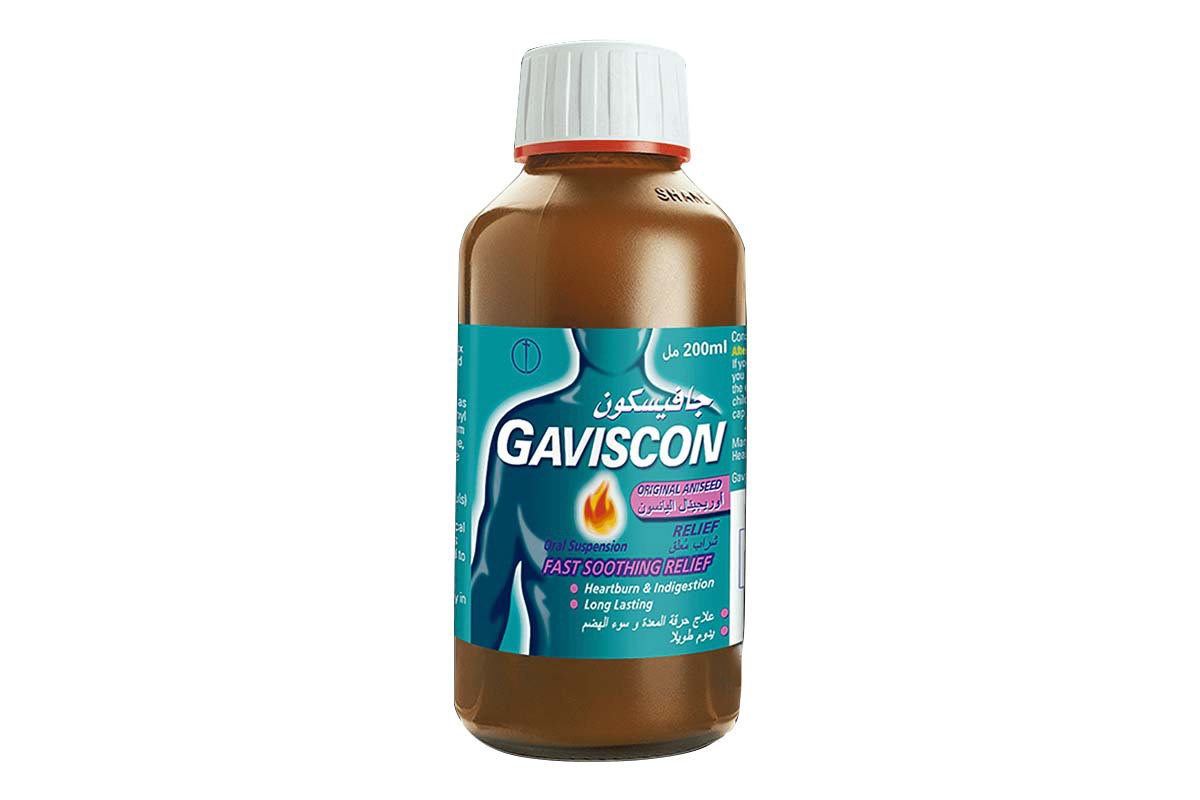 GAVISCON ORIGINAL ANISEED SUSPENSION 200 ML - Milano Pharmacy