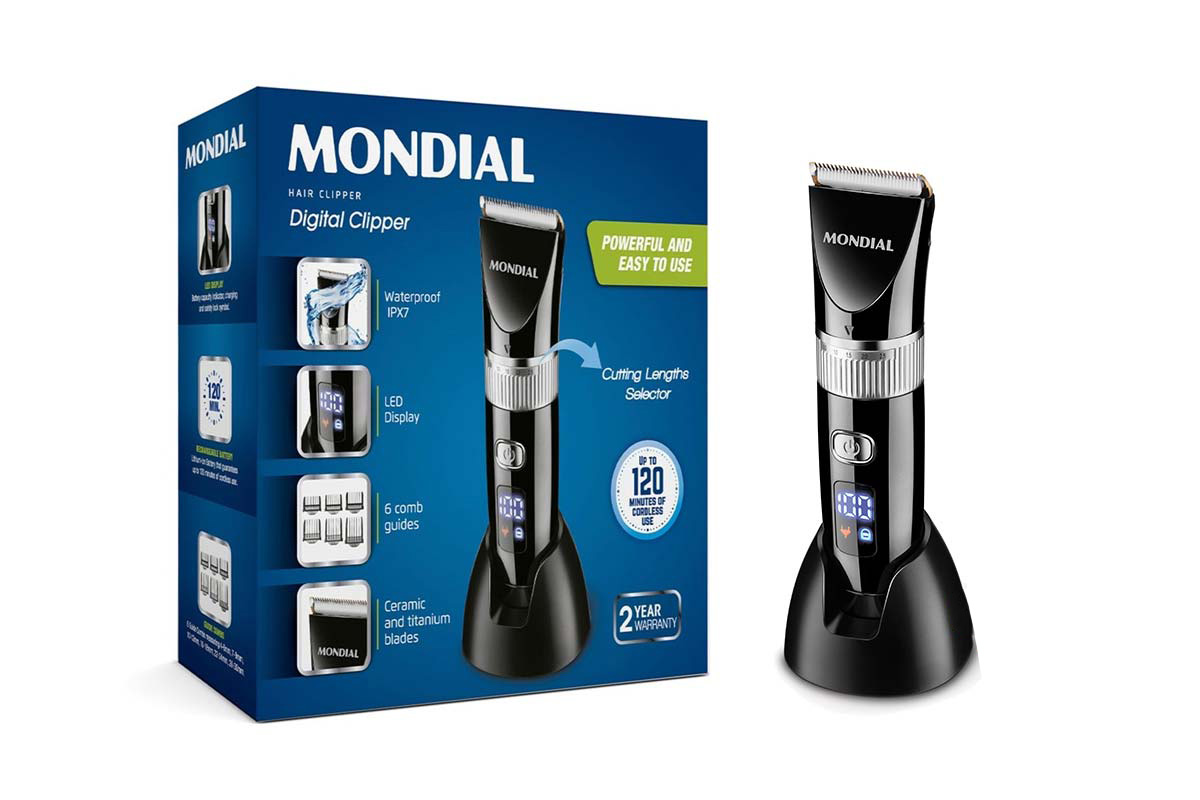 MONDIAL HAIR DIGITAL CLIPPER CR 07 - Milano Pharmacy